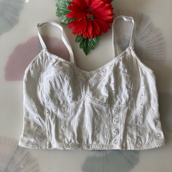 Free People Tops - Free People Intimately Eyelet Crop Bralette